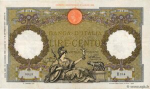 Moneta da 100 Lire del 1955 con la figura di Minerva e scritta "prova" in evidenza.